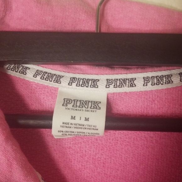 Pink quarter zip dog sweatshirt - Picture 3 of 5